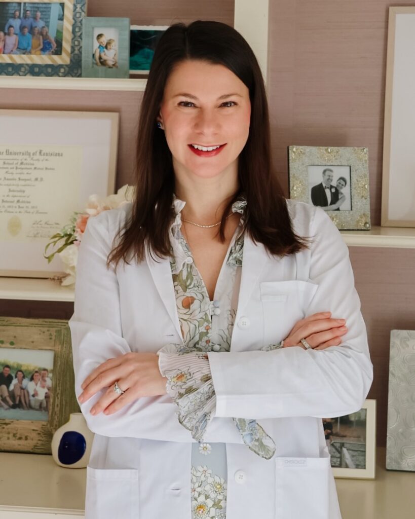 Dr. Skylar Souyoul standing in her office
